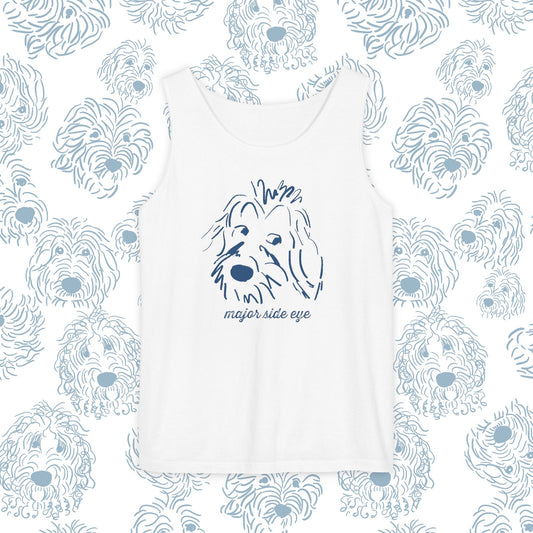 Tank Top Major Side Eye Did you know that Dogs are the only animal besides humans that whites in their eyes This needs to be celebrated! Dog lover gift.
