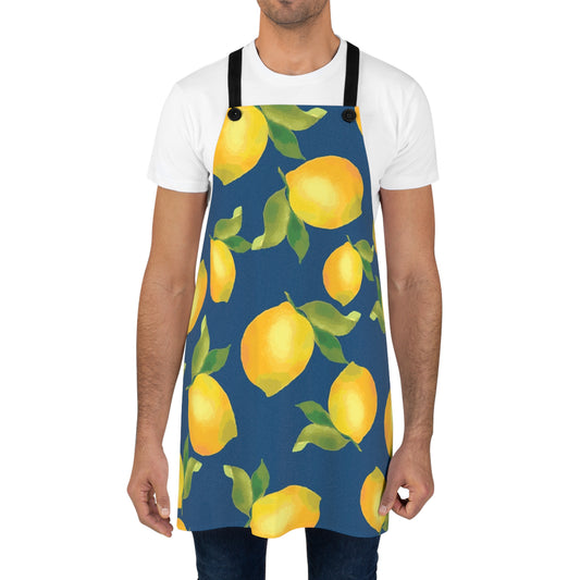Lemon-Themed Apron | Perfect for Baking, Cooking, Gardening, Gifts, Summer BBQs