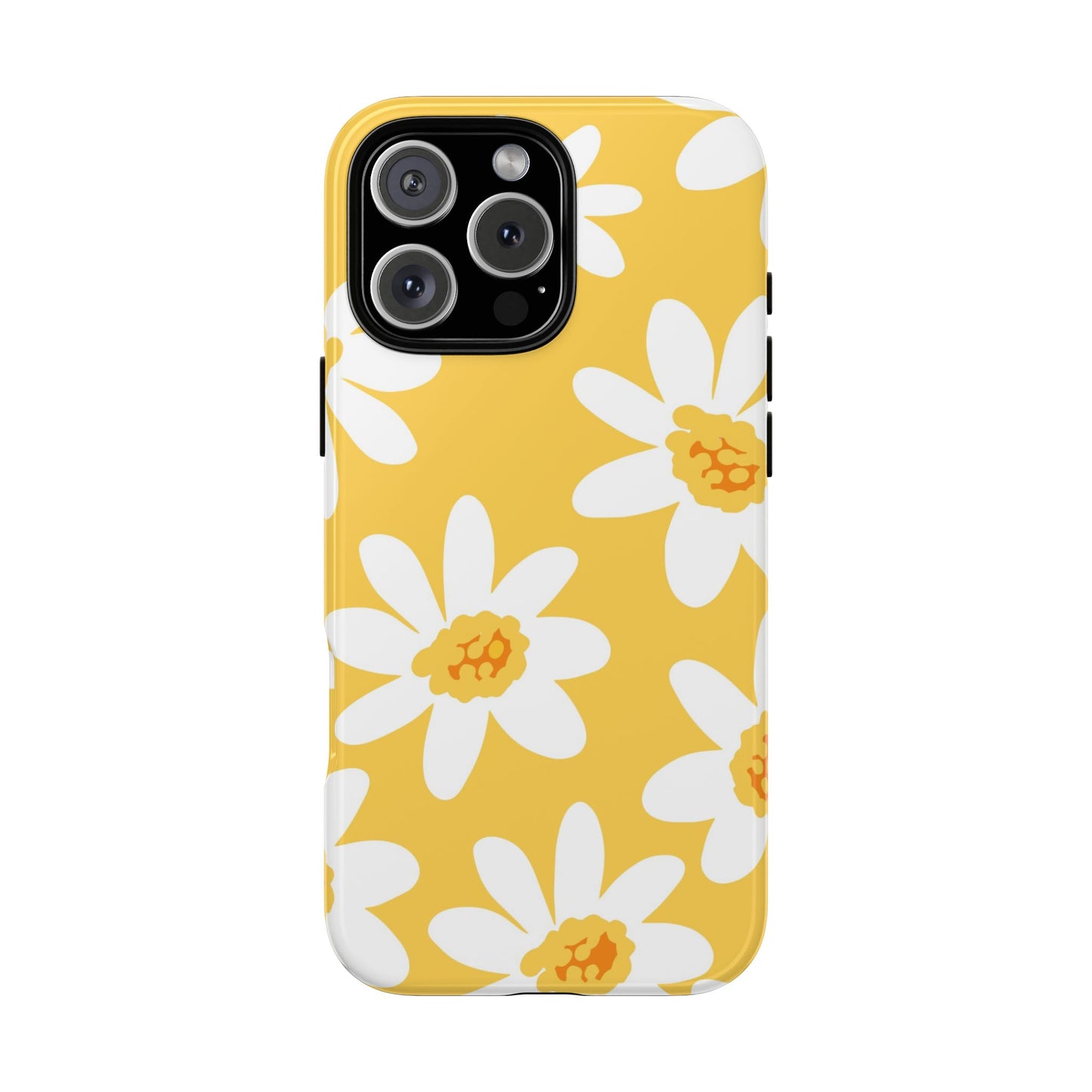 Yellow Daisy Phone Case, Floral Phone Cover, Tough Case, Summer Vibe Accessory, Gift for Nature Lovers, Bright Floral Design