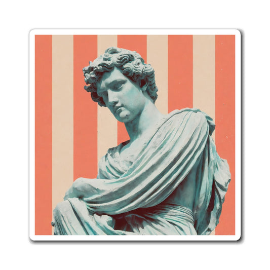 Vintage Statue Magnet, Classical Art Decor, Home Fridge Magnet, Gift for Art Lovers, Retro Aesthetic