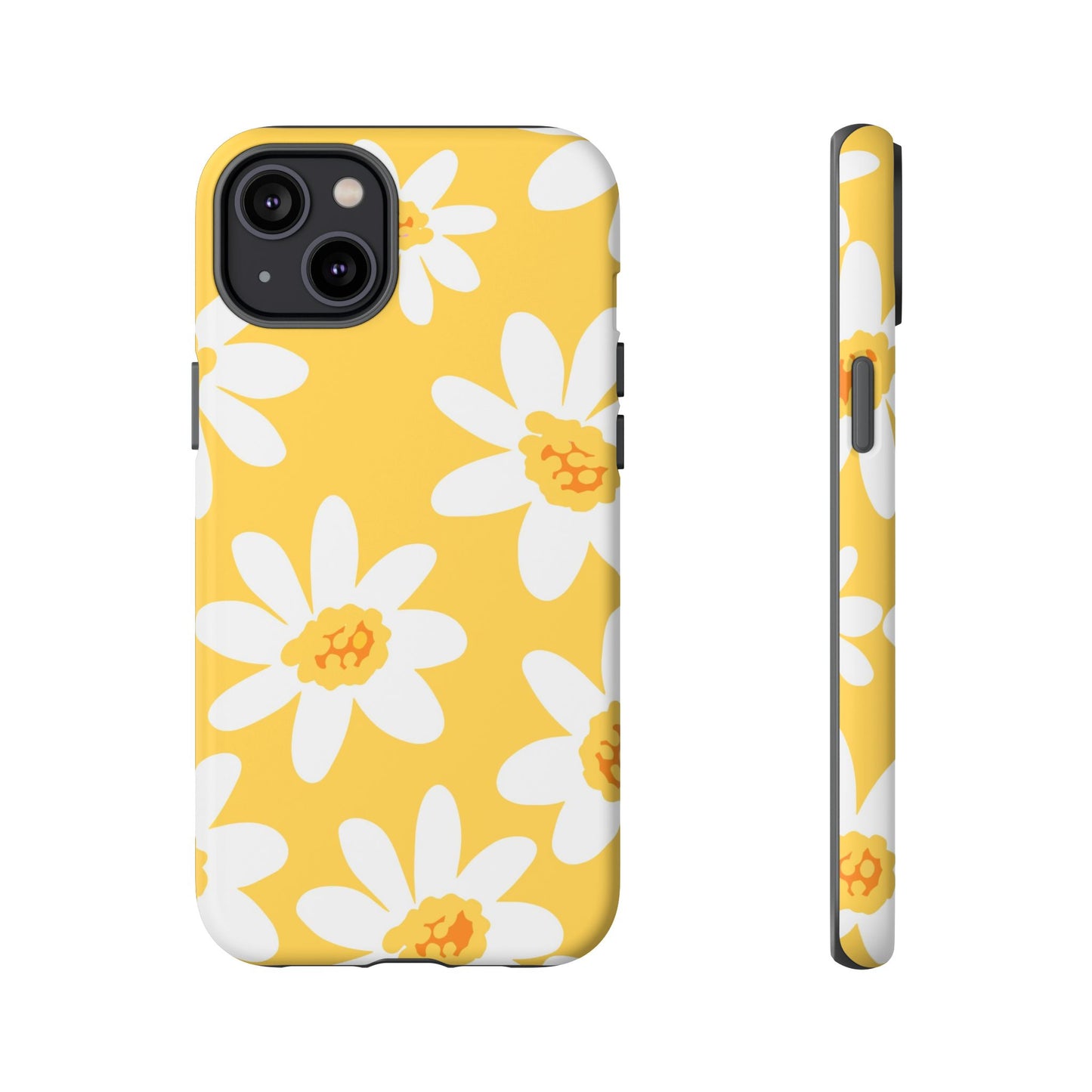 Yellow Daisy Phone Case, Floral Phone Cover, Tough Case, Summer Vibe Accessory, Gift for Nature Lovers, Bright Floral Design