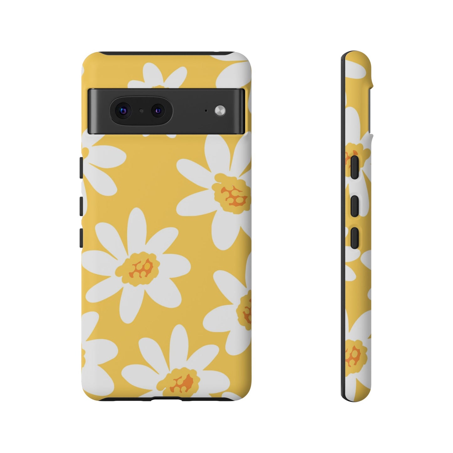 Yellow Daisy Phone Case, Floral Phone Cover, Tough Case, Summer Vibe Accessory, Gift for Nature Lovers, Bright Floral Design