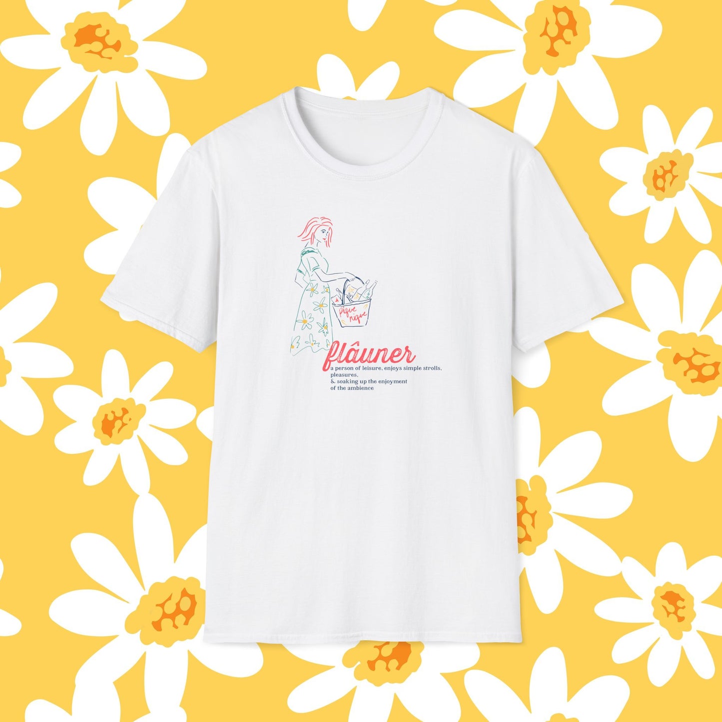 French Flauner Unisex T-Shirt - Leisurely Strolls and Picnics Lover Gift