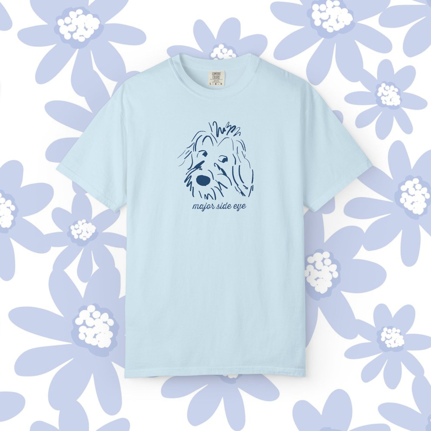 Major Side Eye Dog T-shirt, Funny Pet Lover Shirt, Unisex Gift for Dog Owners, Cute Animal Tee, Casual Everyday Wear