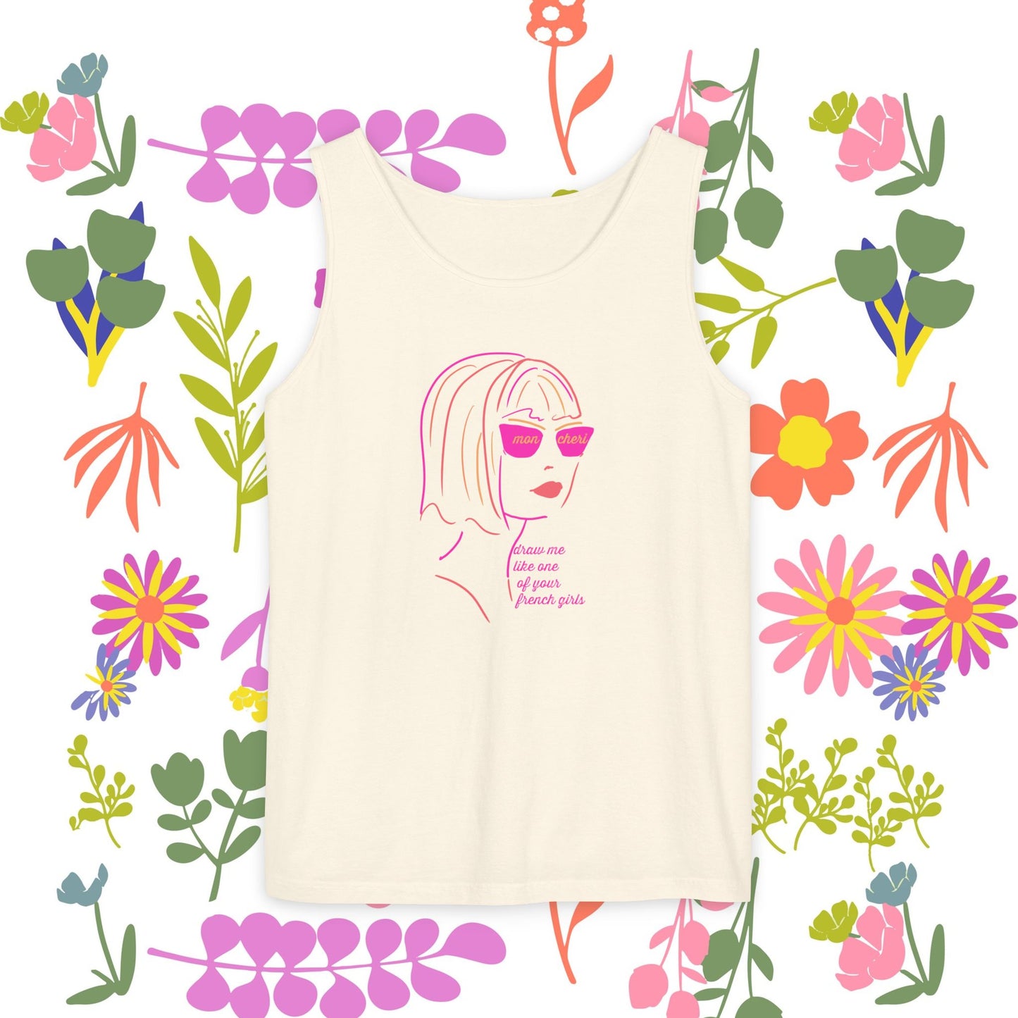 French Tank Top- "Draw me like one of your French girls."