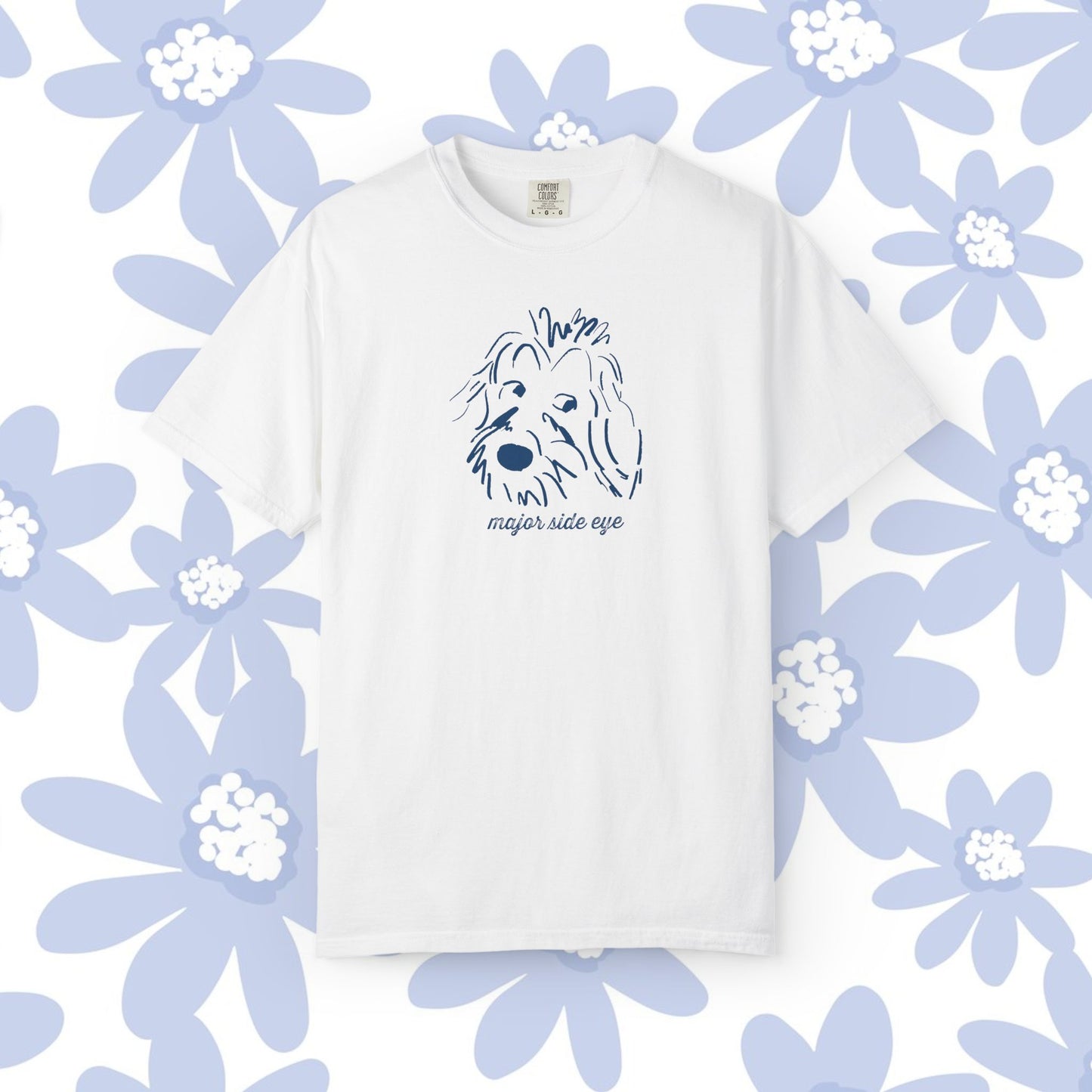 Major Side Eye Dog T-shirt, Funny Pet Lover Shirt, Unisex Gift for Dog Owners, Cute Animal Tee, Casual Everyday Wear