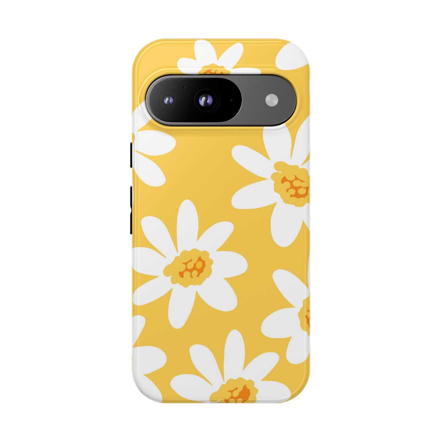 Yellow Daisy Phone Case, Floral Phone Cover, Tough Case, Summer Vibe Accessory, Gift for Nature Lovers, Bright Floral Design