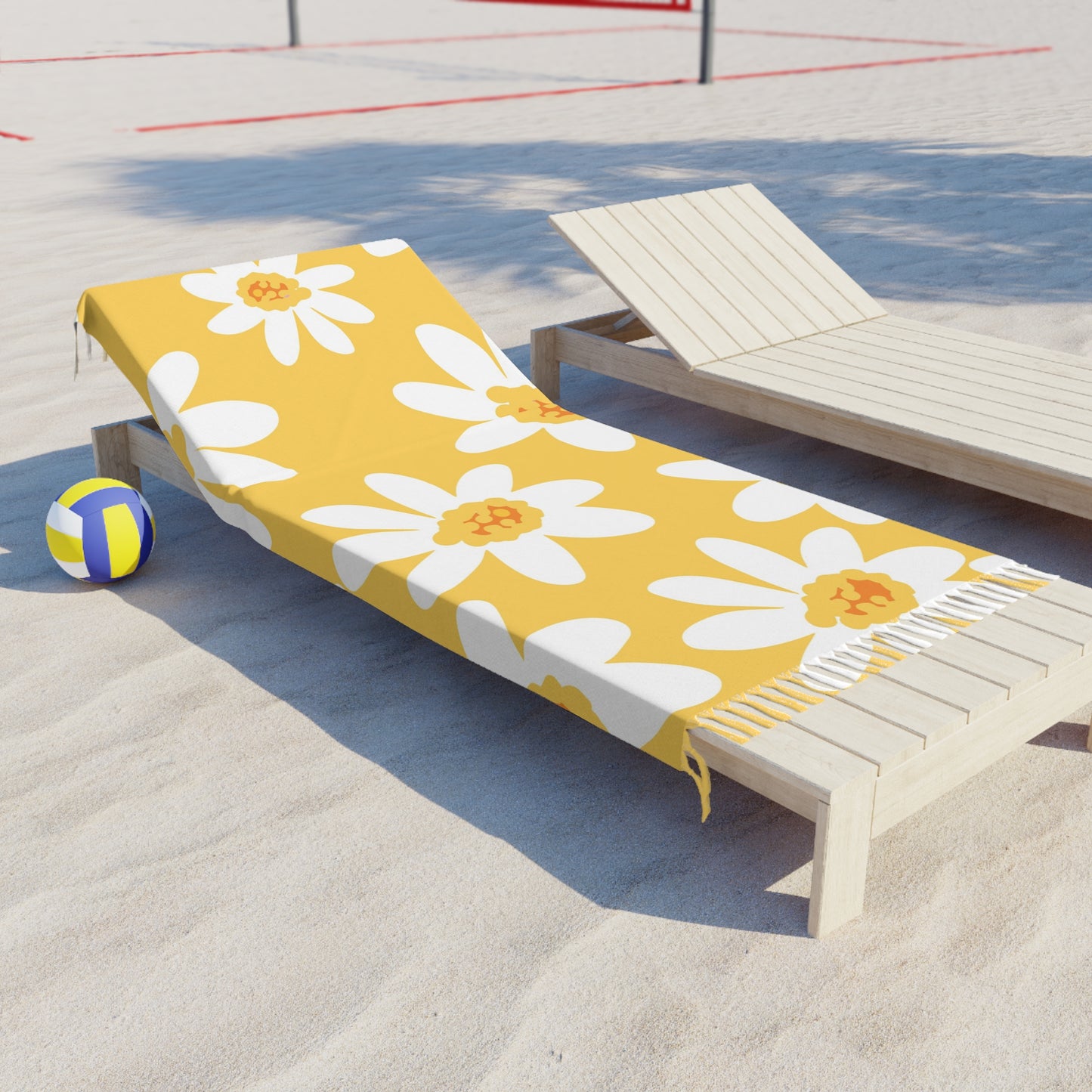 Daisy Boho Beach Towel - Vibrant Floral Pattern for Summer Fun, Perfect for Poolside, Beach Days, Picnics, and Gifts