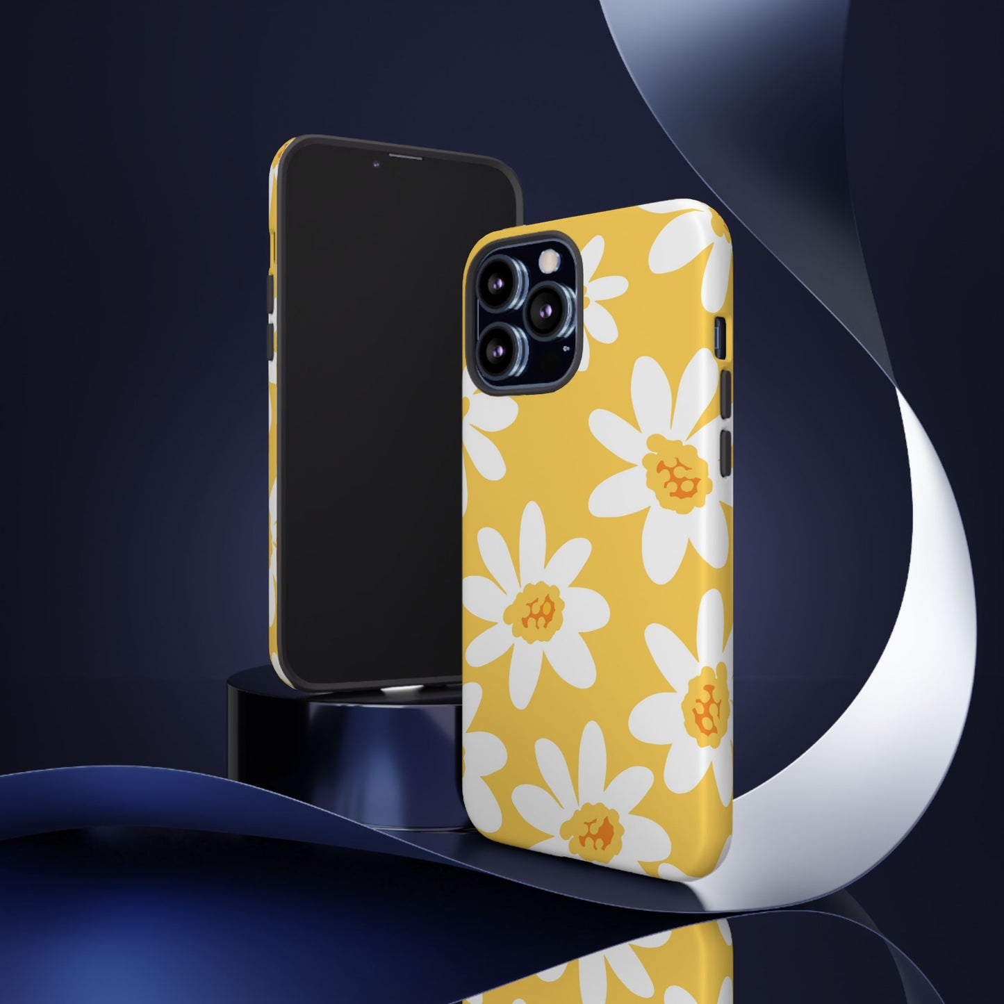 Yellow Daisy Phone Case, Floral Phone Cover, Tough Case, Summer Vibe Accessory, Gift for Nature Lovers, Bright Floral Design