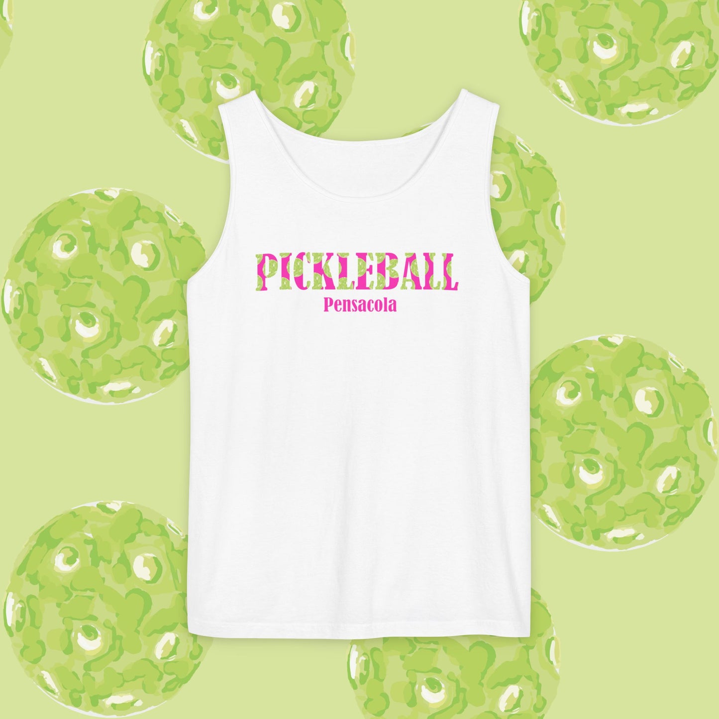 Personalizable! Pickleball Unisex Tank Top, Summer Sports Apparel, Gift for Athletes, Casual Wear, Pickleball Lover Top