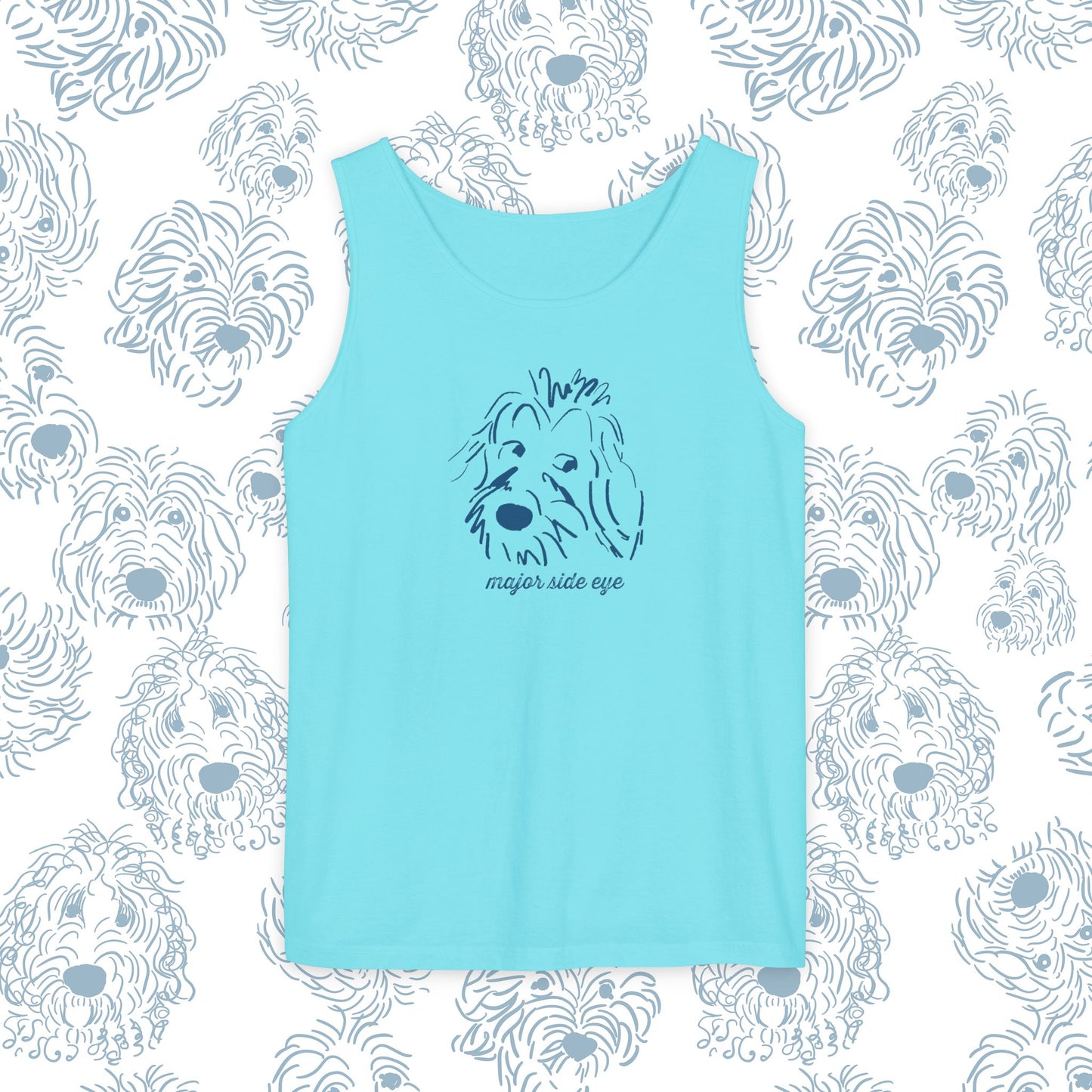 Tank Top Major Side Eye Did you know that Dogs are the only animal besides humans that whites in their eyes This needs to be celebrated! Dog lover gift.