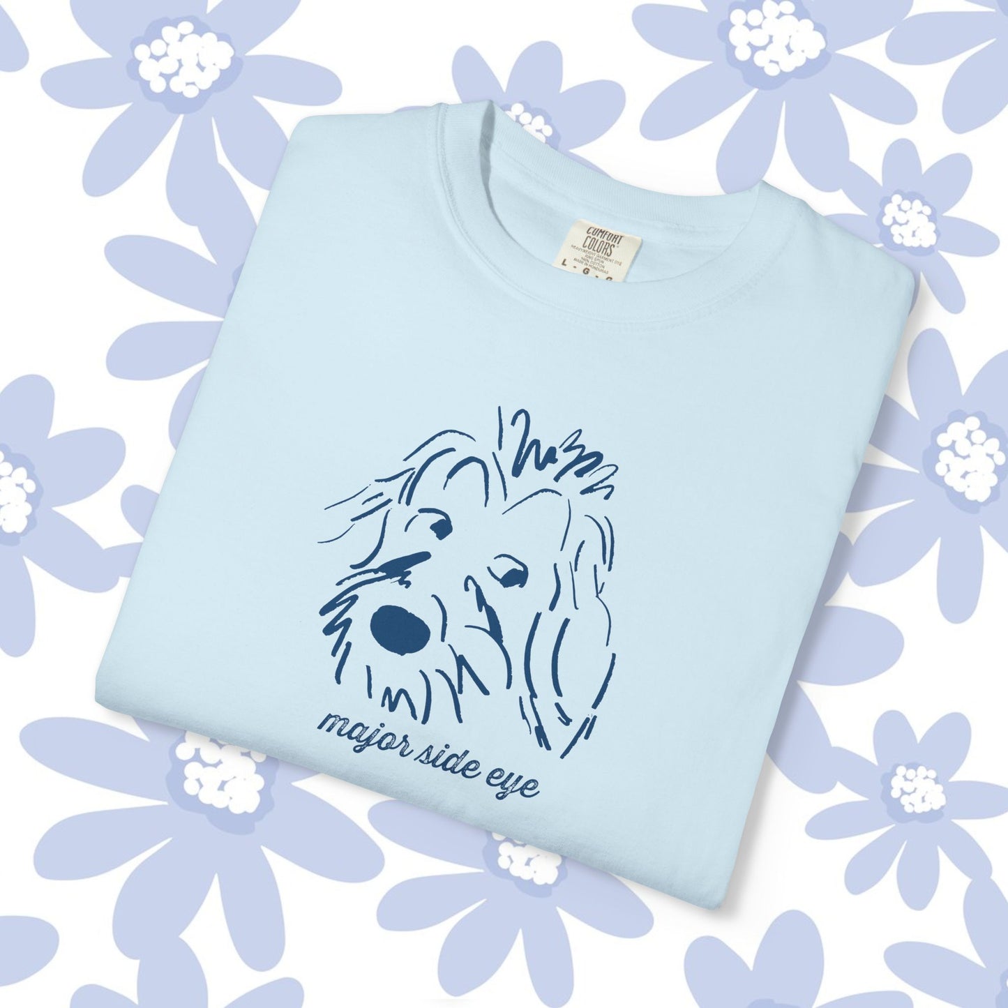 Major Side Eye Dog T-shirt, Funny Pet Lover Shirt, Unisex Gift for Dog Owners, Cute Animal Tee, Casual Everyday Wear