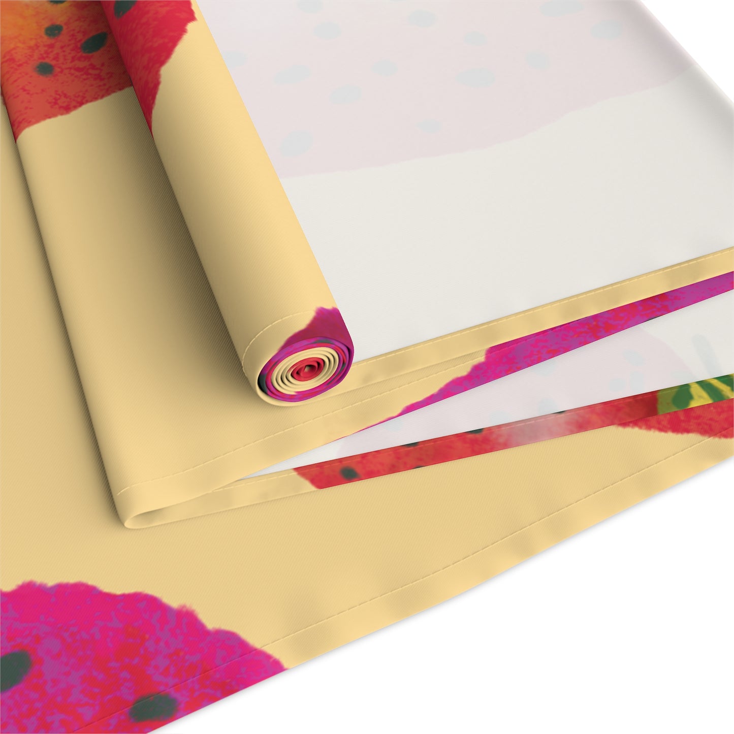 Whimsical Strawberry Table Runner, Fruit Decor for Kitchen, Dining Table Accessory, Perfect for Summer Parties