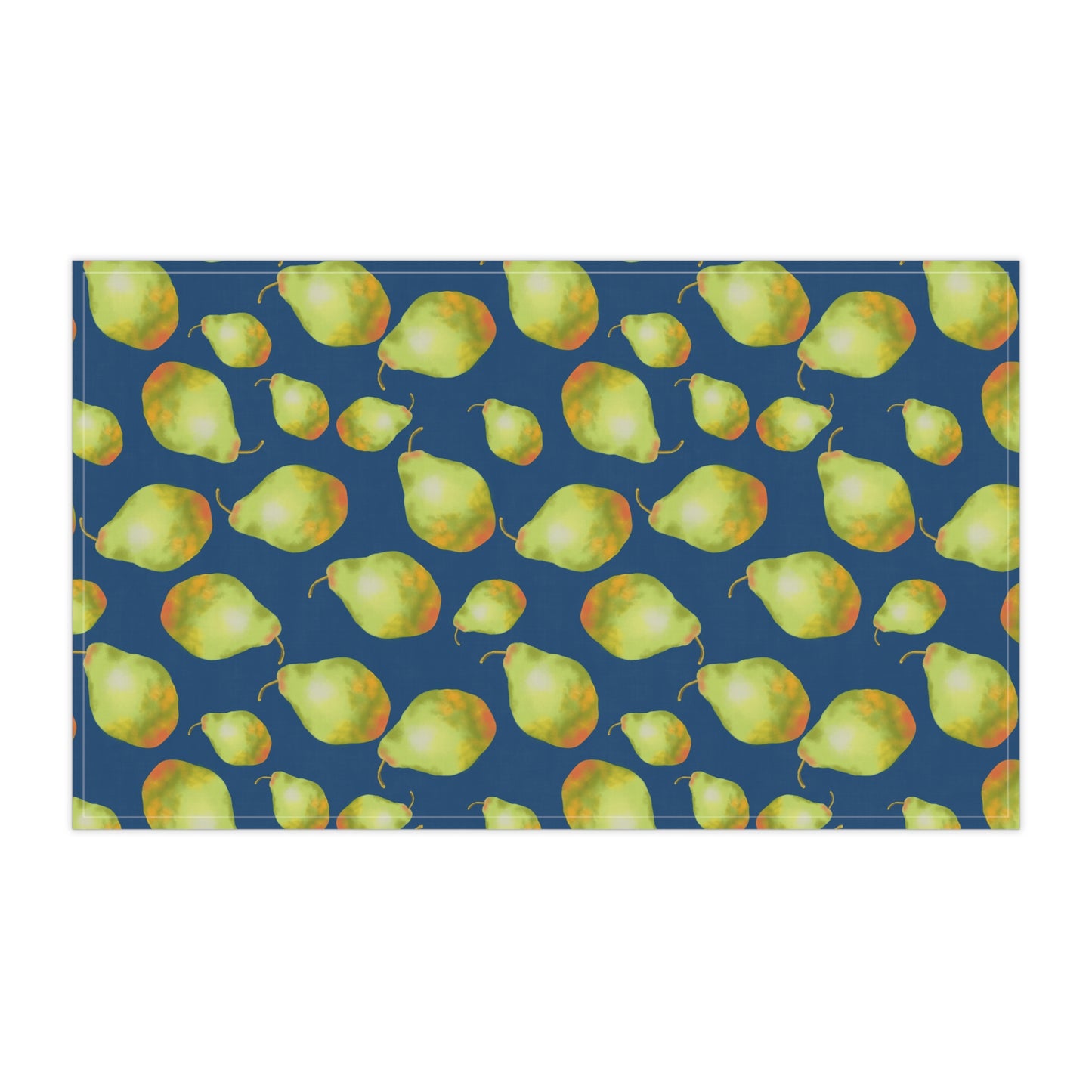 Charming Pear Print Tea Towels, Decorative Kitchen Linens, Farmhouse Decor, Gift for Home Chef, Eco-Friendly Kitchen Essential