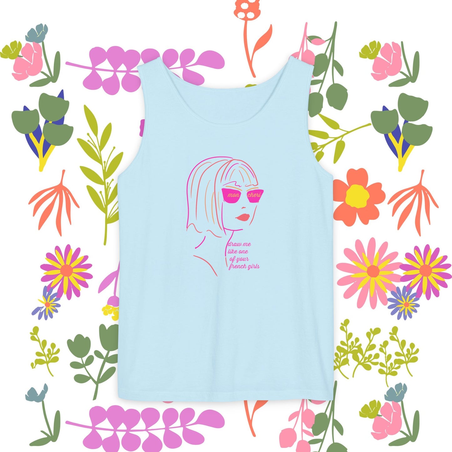 French Tank Top- "Draw me like one of your French girls."