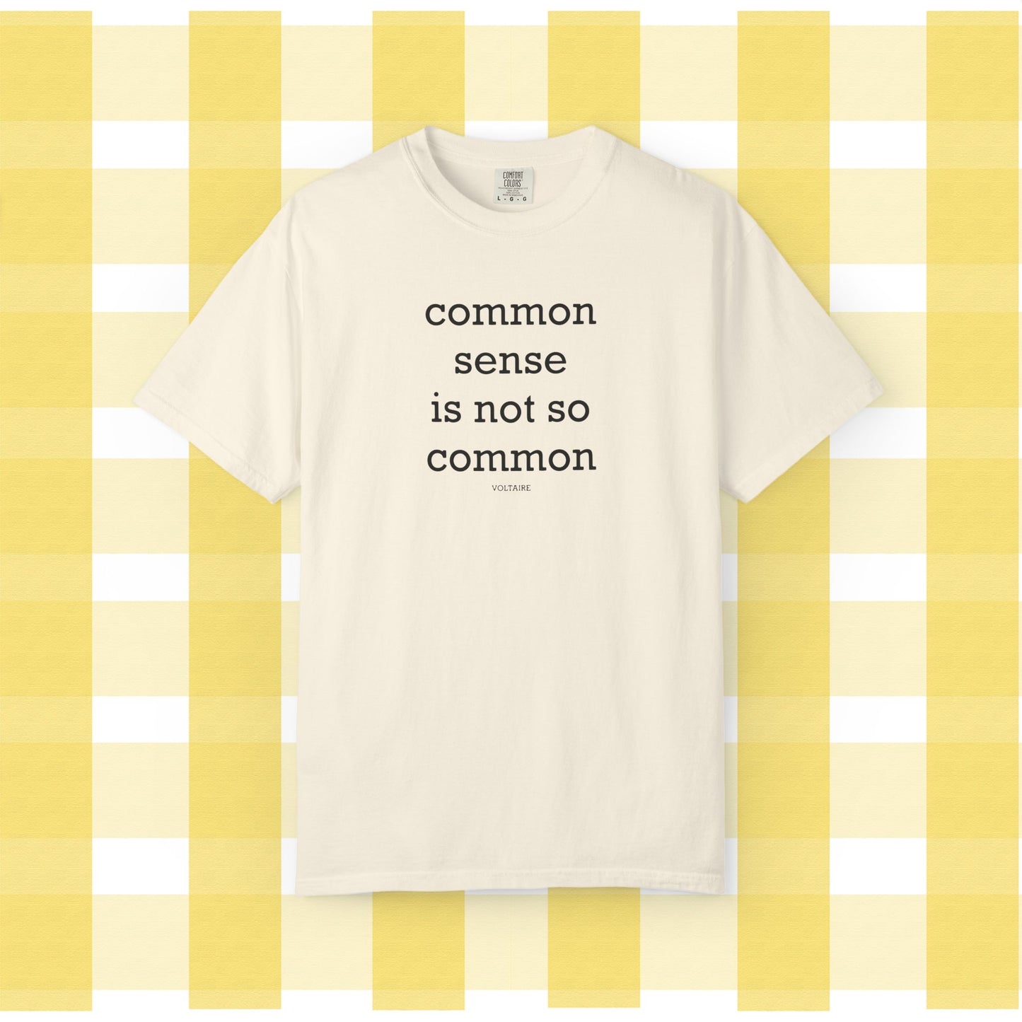Common Sense Is Not So Common, Volraire Quote, Unisex T-Shirt