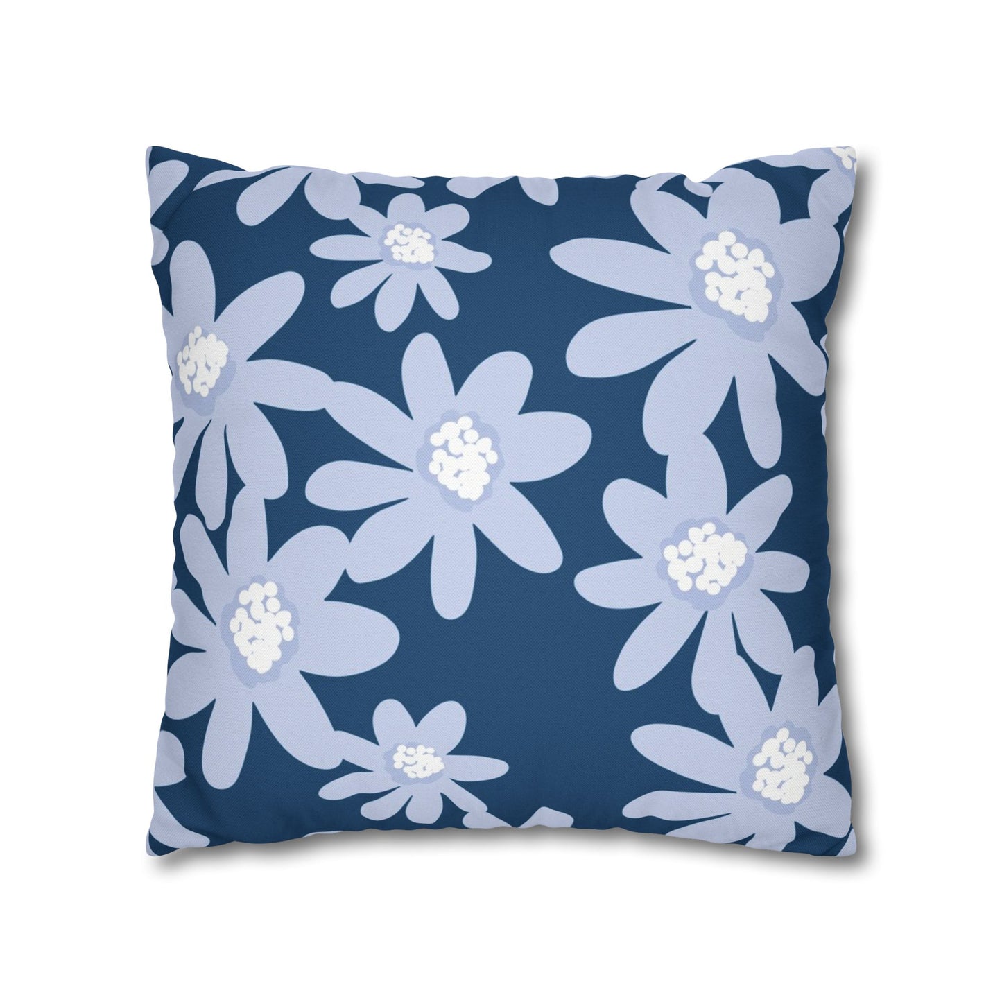 Floral Pattern Square Pillowcase - Cozy Home Decor, Flower Cushion Cover, Living Room Accent, Gift Idea, Spring Home Accessories