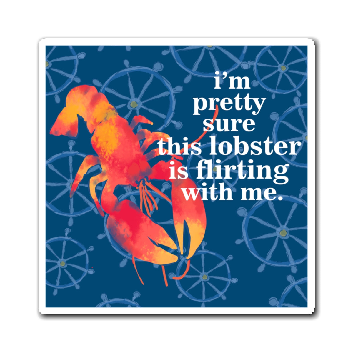 Whimsical Lobster Magnet - Perfect Kitchen Décor, Cute Gift for Seafood Lovers, Fun Fridge Magnet, Nautical Home Accessory