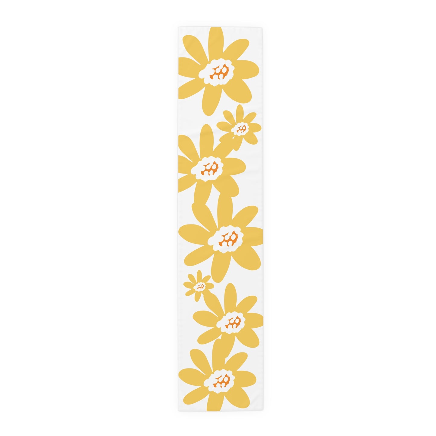Charming Yellow Daisy Floral Table Runner, Yellow Flower Decor, Dining Table Accessory, Spring Table Decoration, Perfect for Weddings