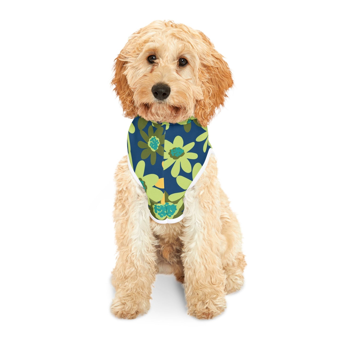 Daisy Floral Pet Hoodie for Stylish Dogs, Cozy Pet Apparel for Spring, Pet Fashion, Cute Dog Outfit, Dog Clothes, Gift for Pet Lovers