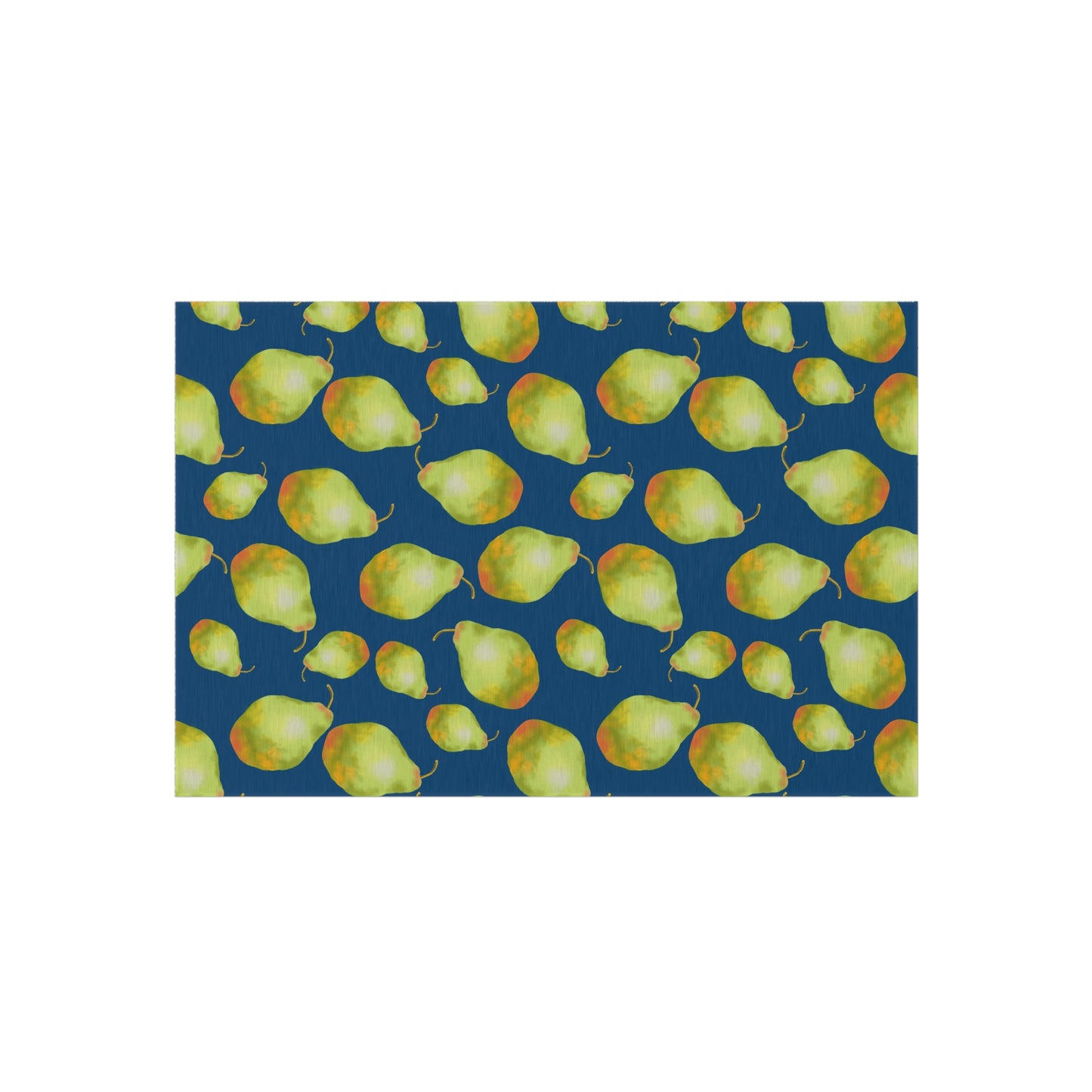 Vibrant Outdoor Rug with Pear Design, Stylish Patio Decor, Garden Area Mat, Summer Picnic Essential, Outdoor Living Accessory