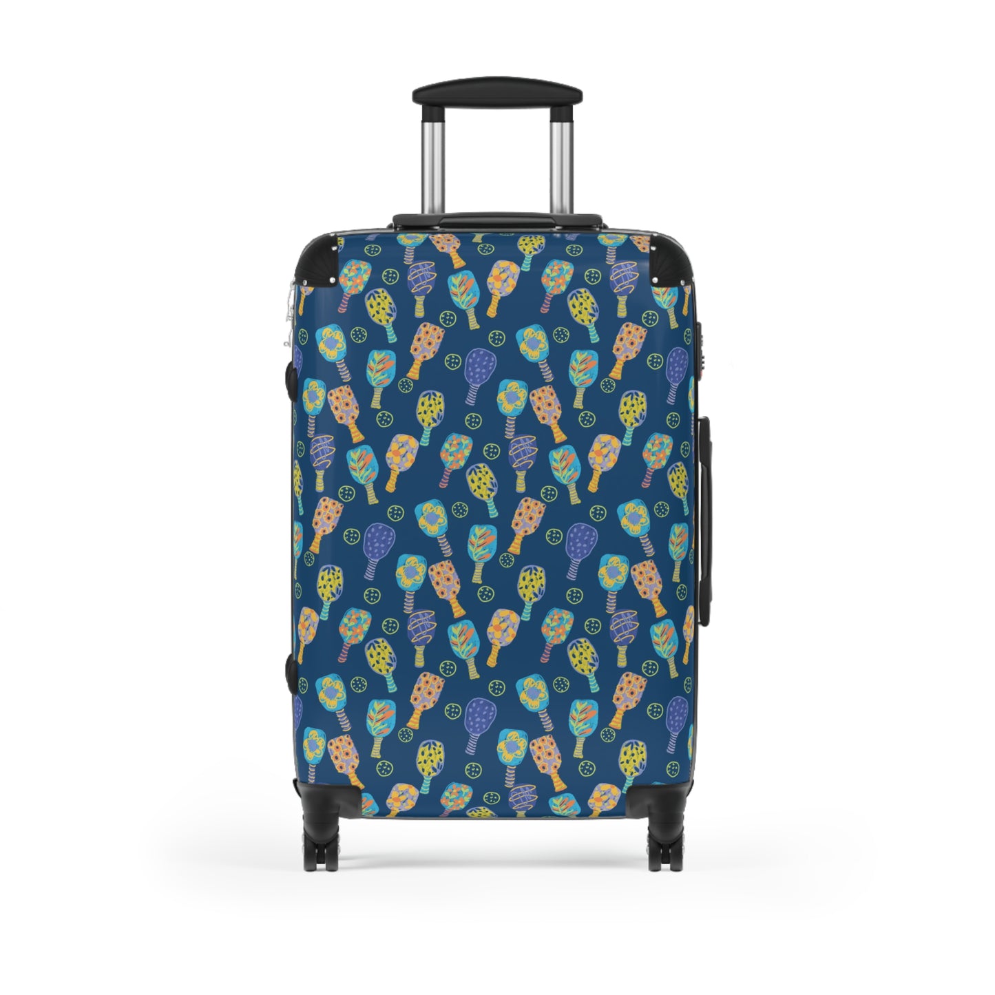 Colorful Pickleball Paddle Pattern Luggage