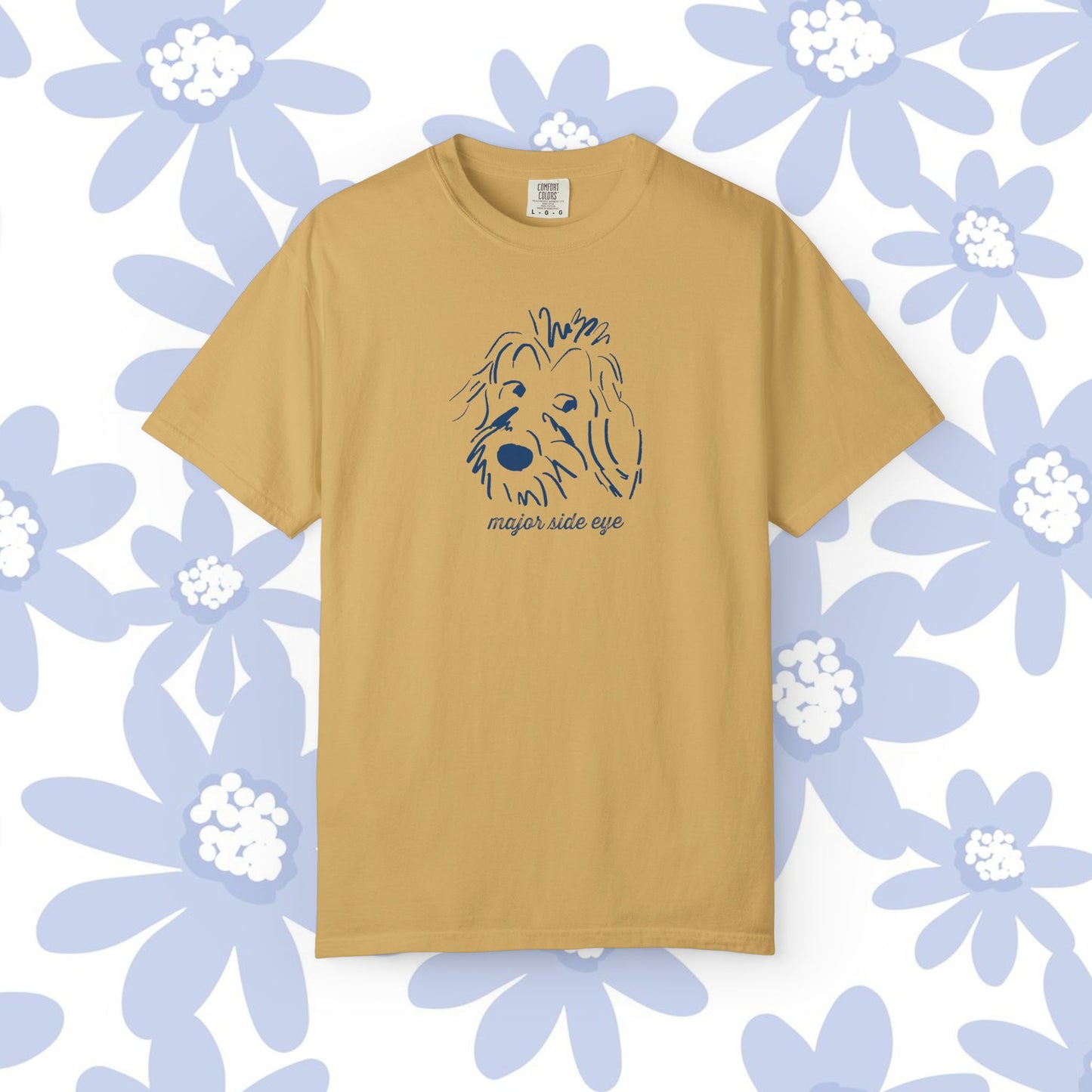 Major Side Eye Dog T-shirt, Funny Pet Lover Shirt, Unisex Gift for Dog Owners, Cute Animal Tee, Casual Everyday Wear