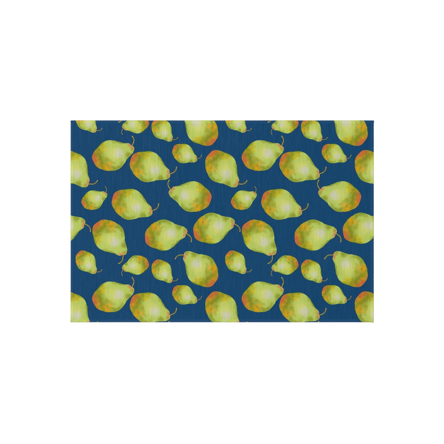 Vibrant Outdoor Rug with Pear Design, Stylish Patio Decor, Garden Area Mat, Summer Picnic Essential, Outdoor Living Accessory
