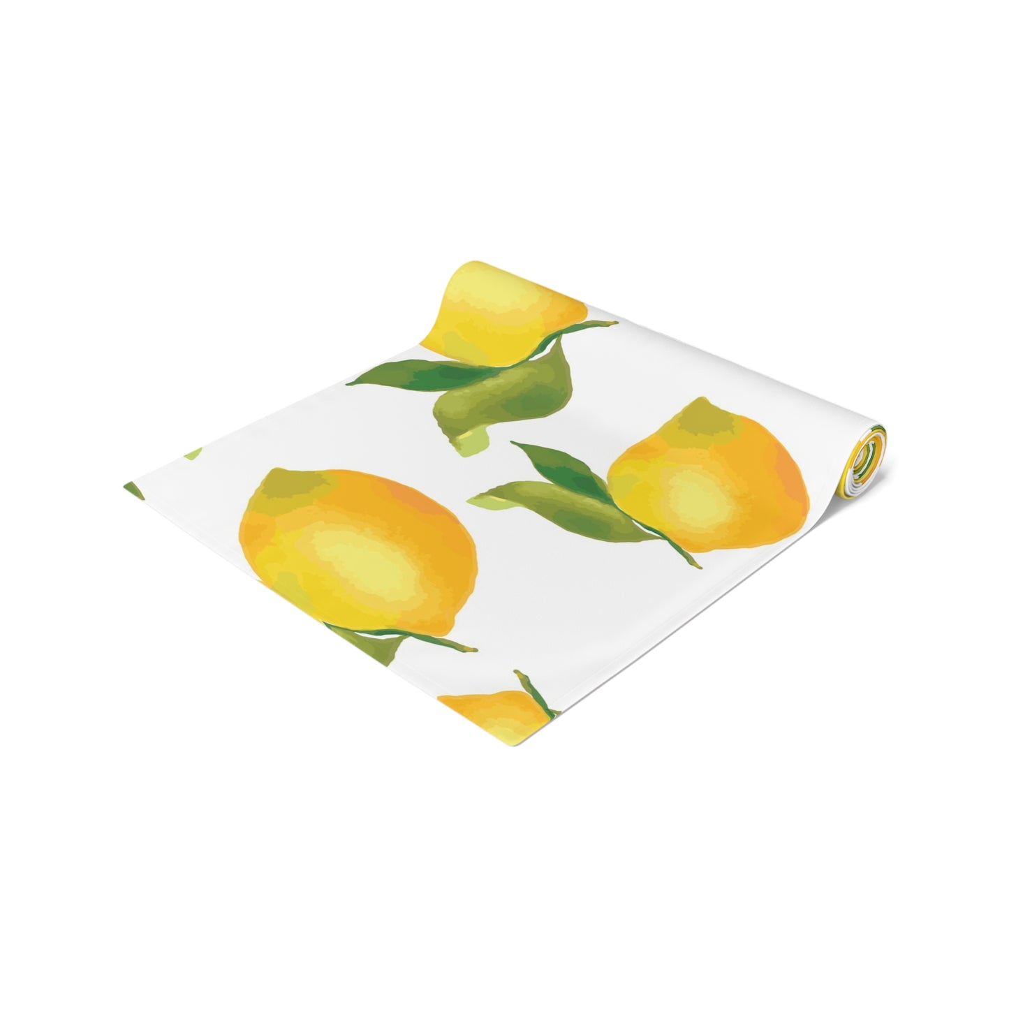 Lemon Blossom Table Runner - Farmhouse Home Decor, Dining Table Decoration, Spring Dinnerware, Fresh Kitchen Accent