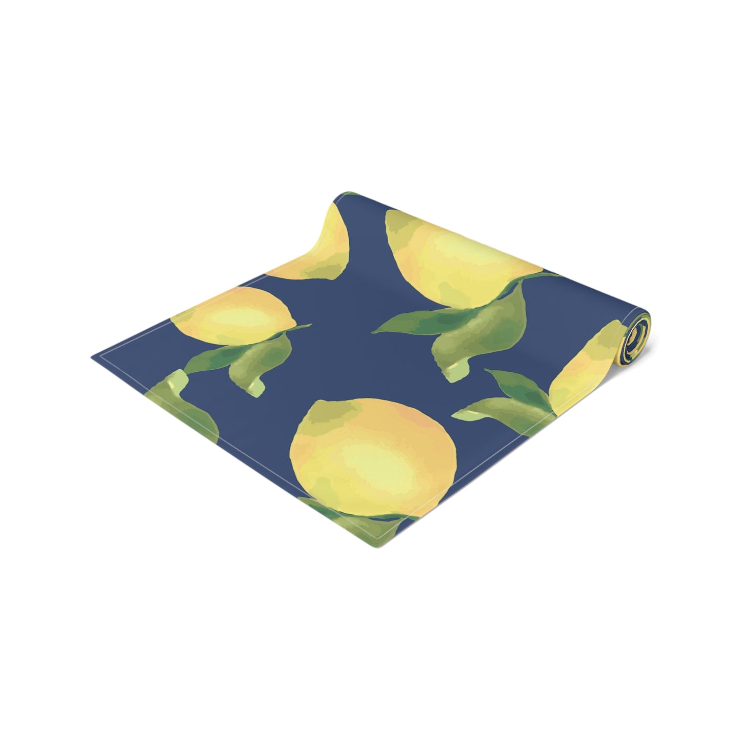 Lemon Print Table Runner | Cotton & Polyester Dining Decor | Summer Party, Kitchen Table, Home Decor, Gift Idea