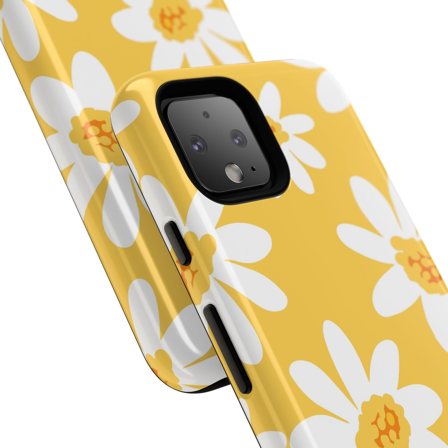 Yellow Daisy Phone Case, Floral Phone Cover, Tough Case, Summer Vibe Accessory, Gift for Nature Lovers, Bright Floral Design