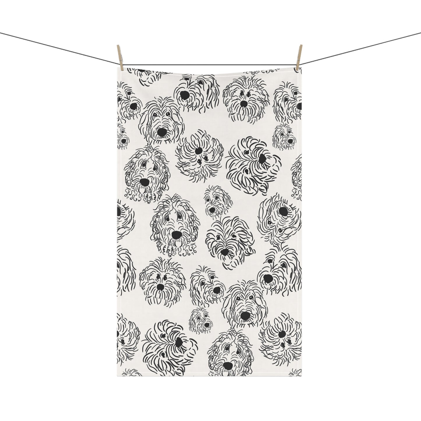 Whimsical Dog Pattern Tea Towels, Charming Kitchen Decor, Pet Lover Gift, Unique Housewarming Present, Fun Home Essentials