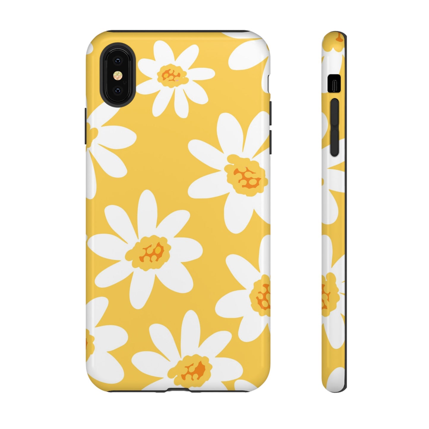 Yellow Daisy Phone Case, Floral Phone Cover, Tough Case, Summer Vibe Accessory, Gift for Nature Lovers, Bright Floral Design