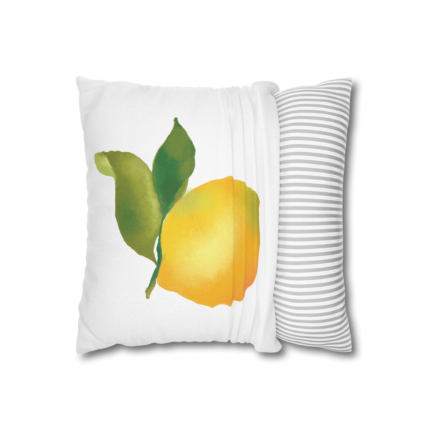 Lemon Print Pillowcase, Citrus Decor, Summer Home, Throw Pillow Cover, Gift for Fruit Lovers, Cozy Living Room Accent