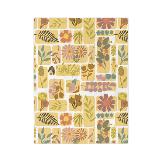 Cozy Floral Velveteen Microfiber Blanket for Home Décor, Gift for Him/Her, Perfect for Fall/Winter, Soft Throw for Relaxation, [...]