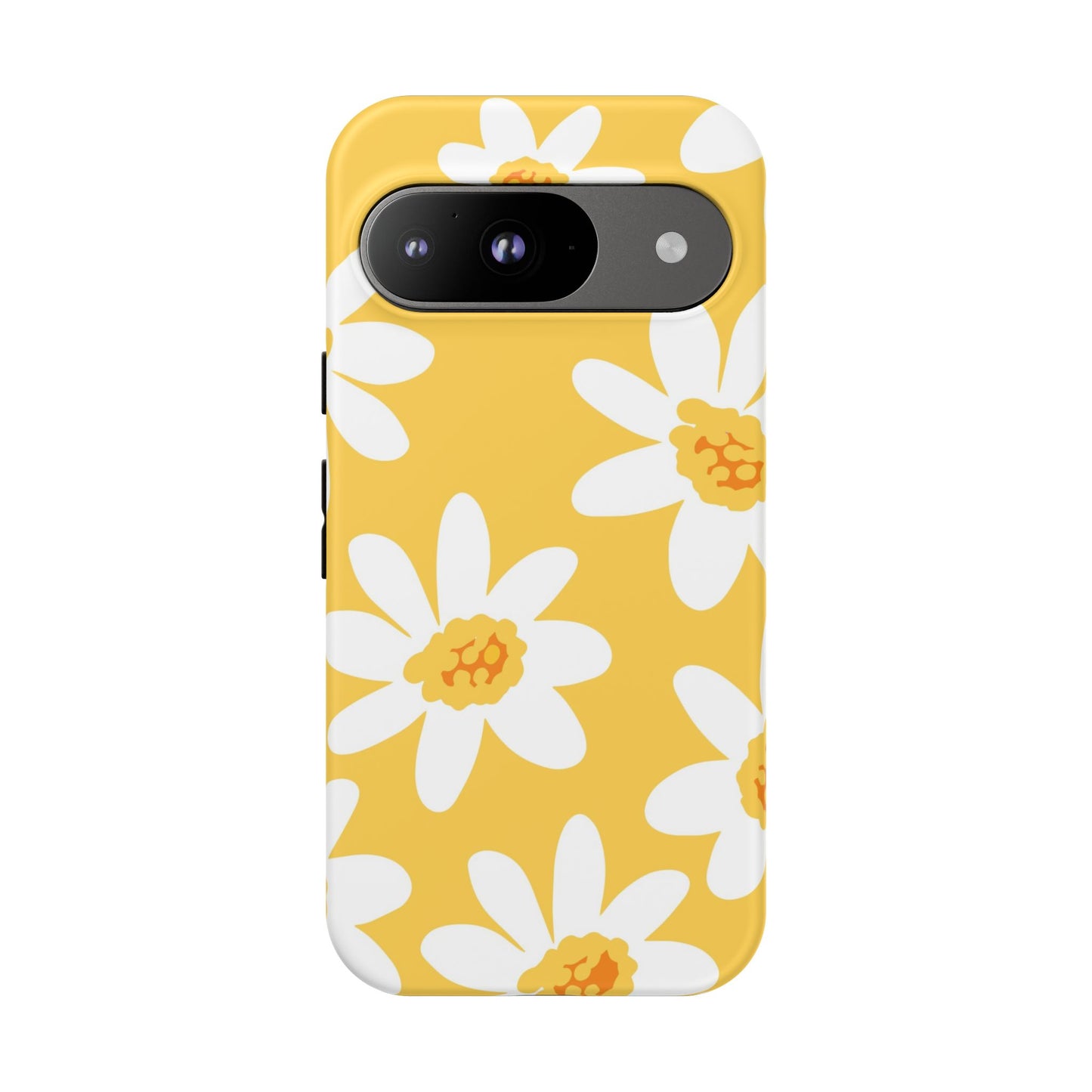 Yellow Daisy Phone Case, Floral Phone Cover, Tough Case, Summer Vibe Accessory, Gift for Nature Lovers, Bright Floral Design