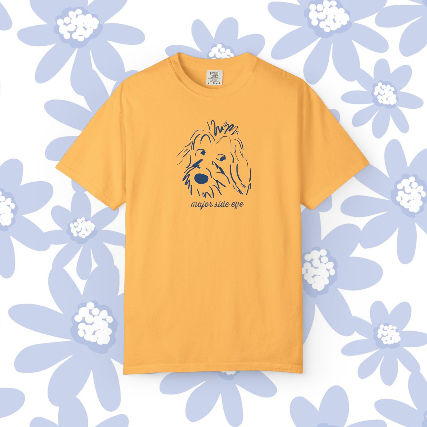 Major Side Eye Dog T-shirt, Funny Pet Lover Shirt, Unisex Gift for Dog Owners, Cute Animal Tee, Casual Everyday Wear