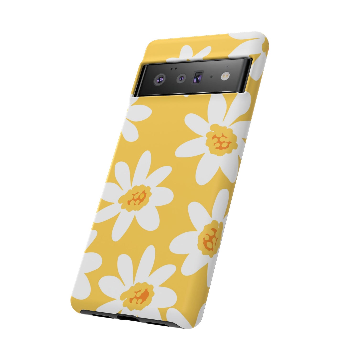 Yellow Daisy Phone Case, Floral Phone Cover, Tough Case, Summer Vibe Accessory, Gift for Nature Lovers, Bright Floral Design