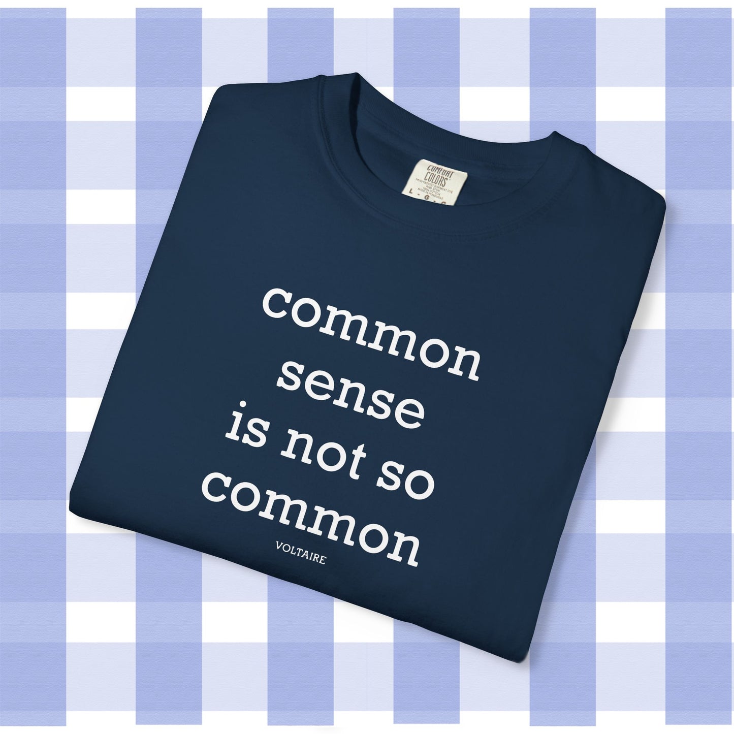 Common Sense Is Not So Common, Volraire Quote, Unisex T-Shirt