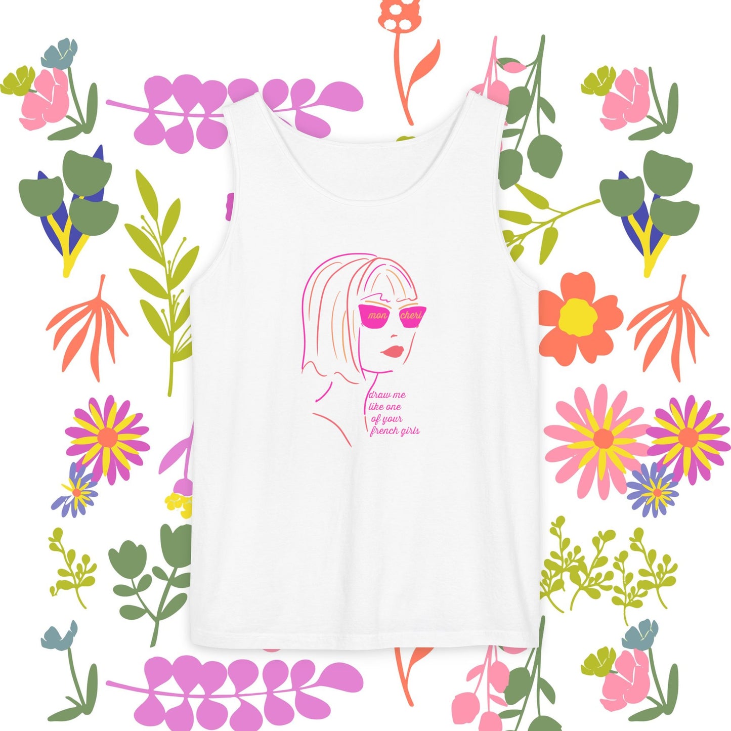 French Tank Top- "Draw me like one of your French girls."