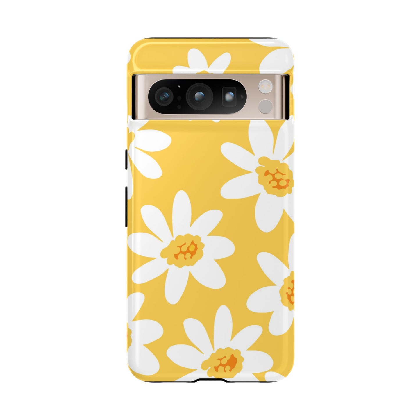 Yellow Daisy Phone Case, Floral Phone Cover, Tough Case, Summer Vibe Accessory, Gift for Nature Lovers, Bright Floral Design