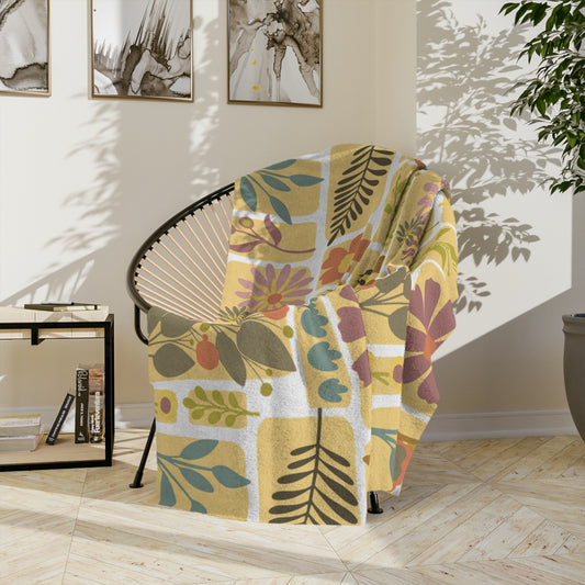 Cozy Floral Velveteen Microfiber Blanket for Home Décor, Gift for Him/Her, Perfect for Fall/Winter, Soft Throw for Relaxation, [...]