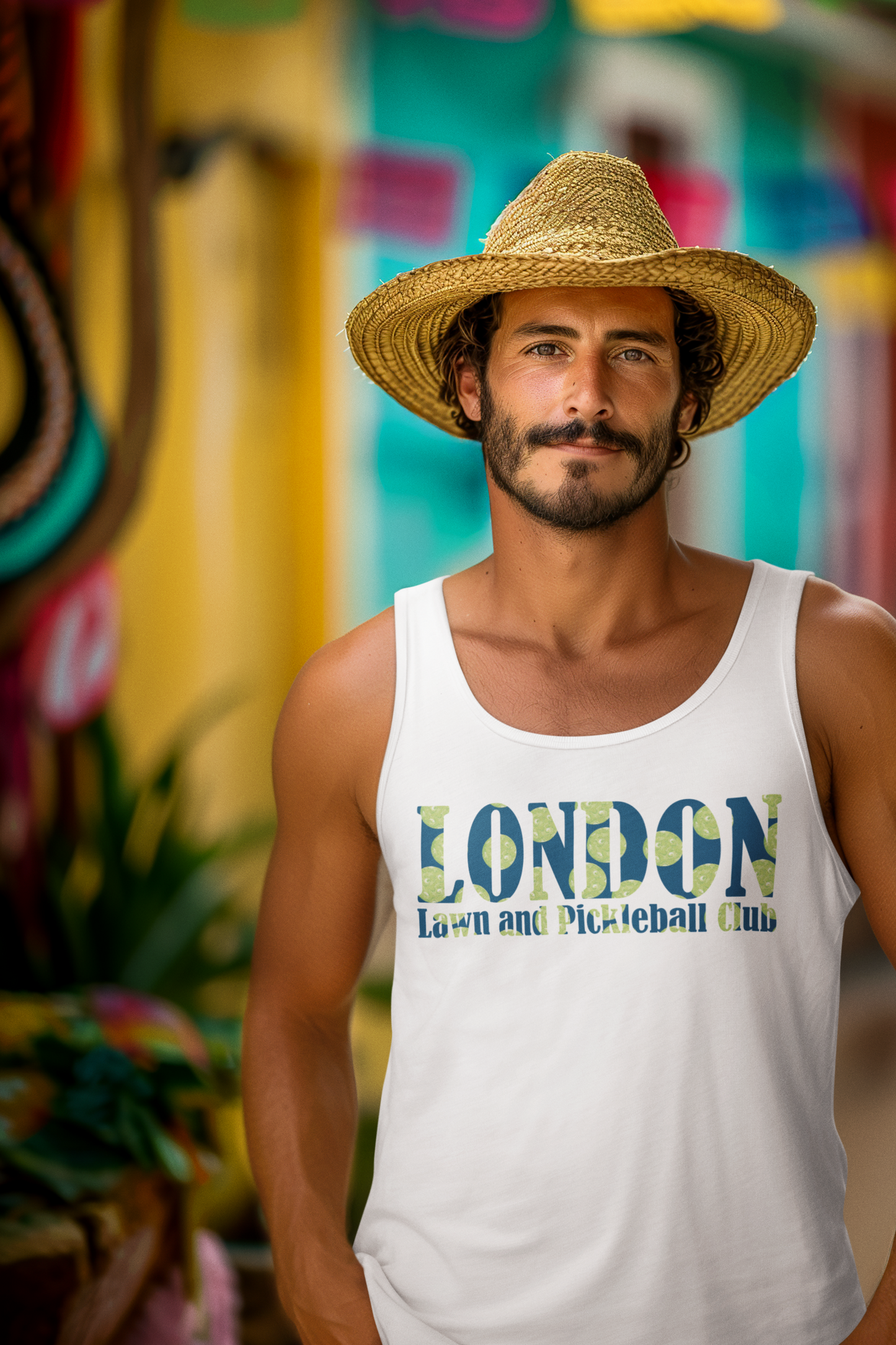 London Lawn and Pickleball Club Tank Top, Unisex Summer Top, Sports Apparel, Pickleball Lover Gift, Activewear for Casual Days