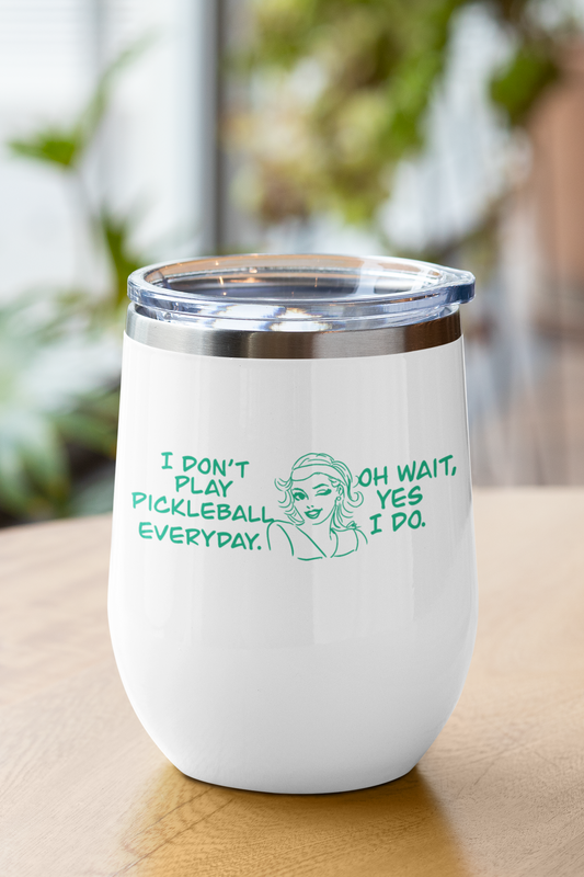 Pickleball Humor Cup, Copper Vacuum Insulated Mug, 12 oz, Gift for Pickleball Players, Funny Sports Drinkware, Outdoor and Party Essentials