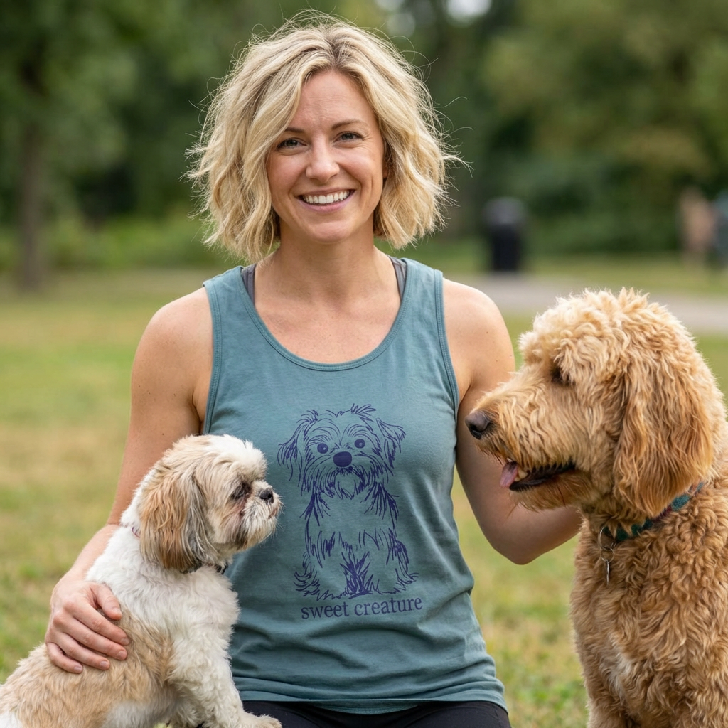 Tank Top - Sweet Shih Tzus - Adorable Puppy Lovers Gift