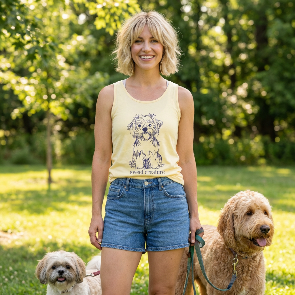 Tank Top - Sweet Shih Tzus - Adorable Puppy Lovers Gift