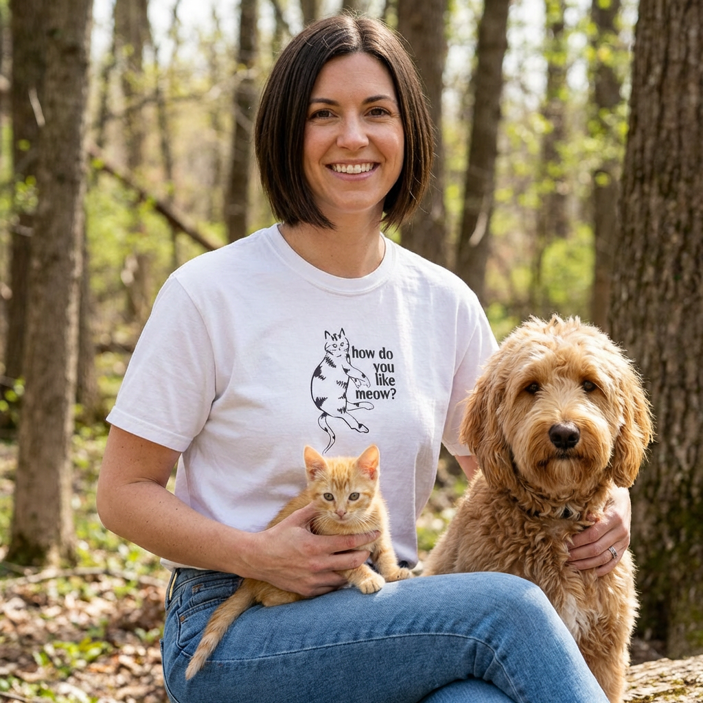 How Do You Like Meow? Garment-Dyed T-Shirt with Humorous Cat Design, Comfortable Everyday Wear, Perfect for Casual Outings, Gifts for all Cat Lovers, Spring Fashion, Relaxed Fit