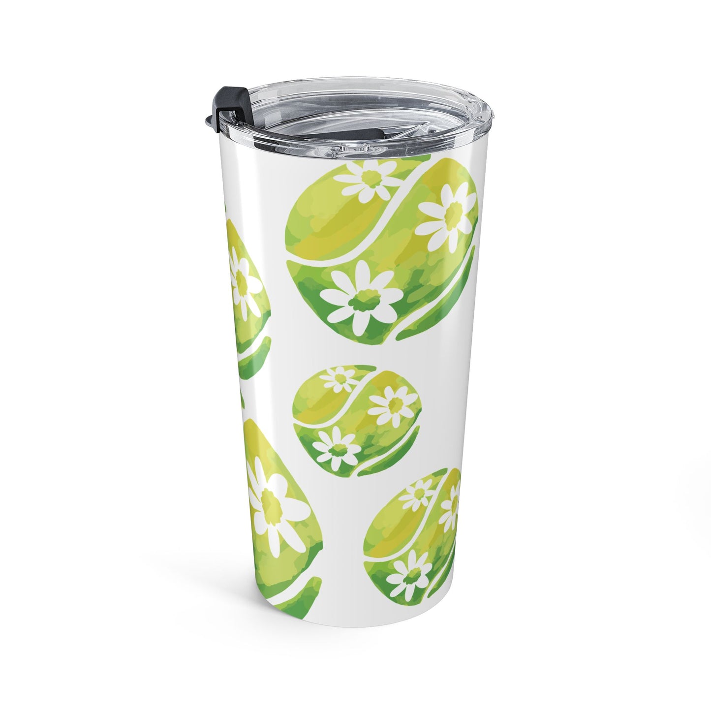 20oz Floral Tennis Ball Tumbler - Hot and Cold Beverages