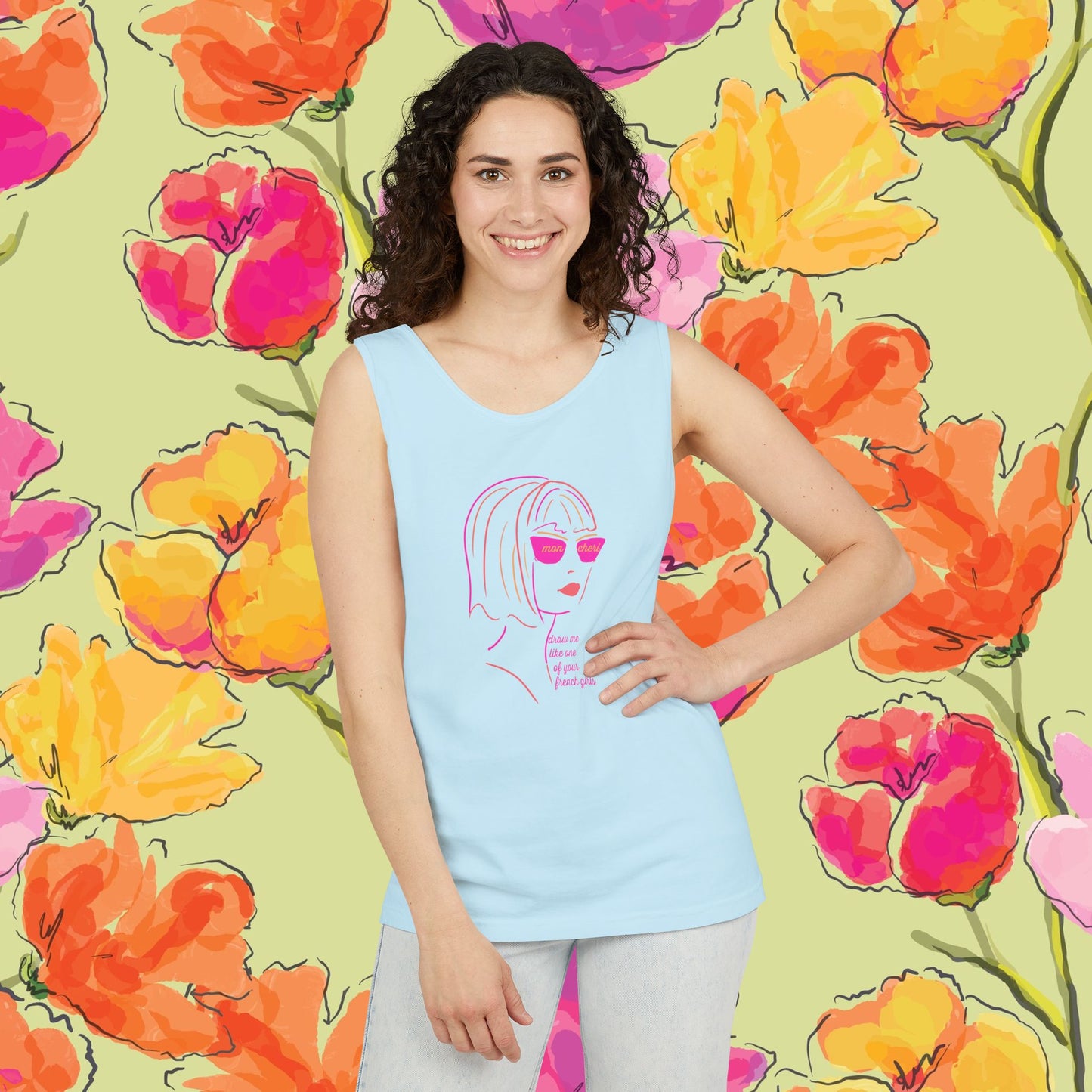 French Tank Top- "Draw me like one of your French girls."