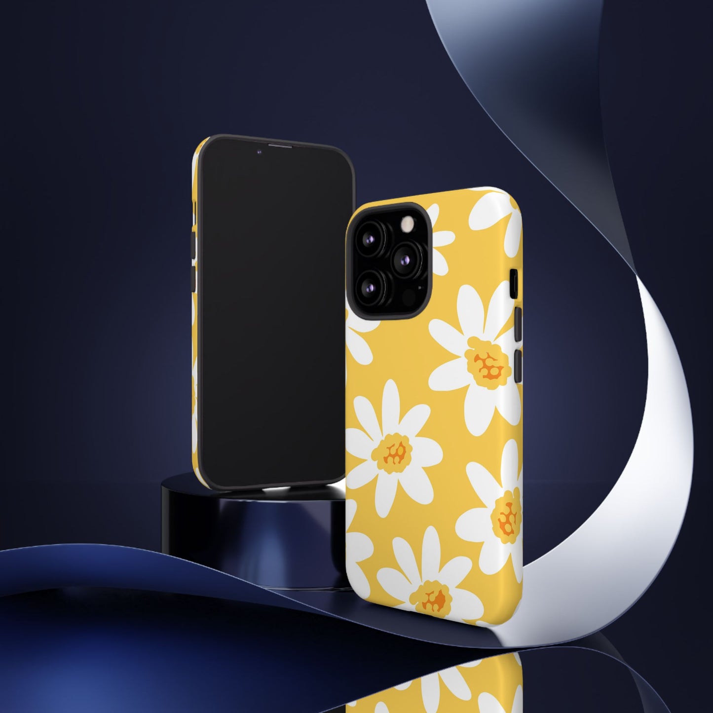 Yellow Daisy Phone Case, Floral Phone Cover, Tough Case, Summer Vibe Accessory, Gift for Nature Lovers, Bright Floral Design